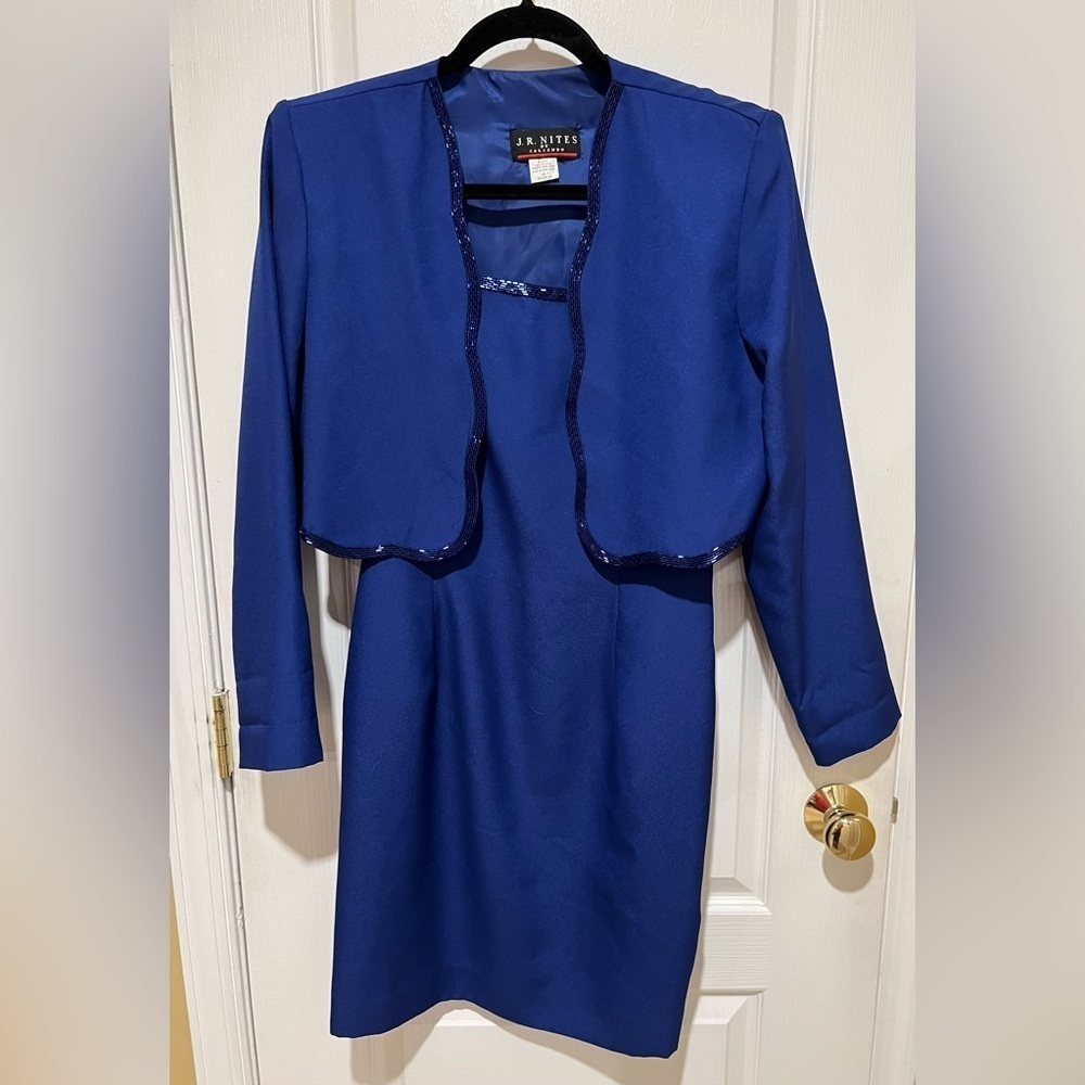 Vintage J.R.  Nites by Caliendo 2 Piece dress - Size 8.